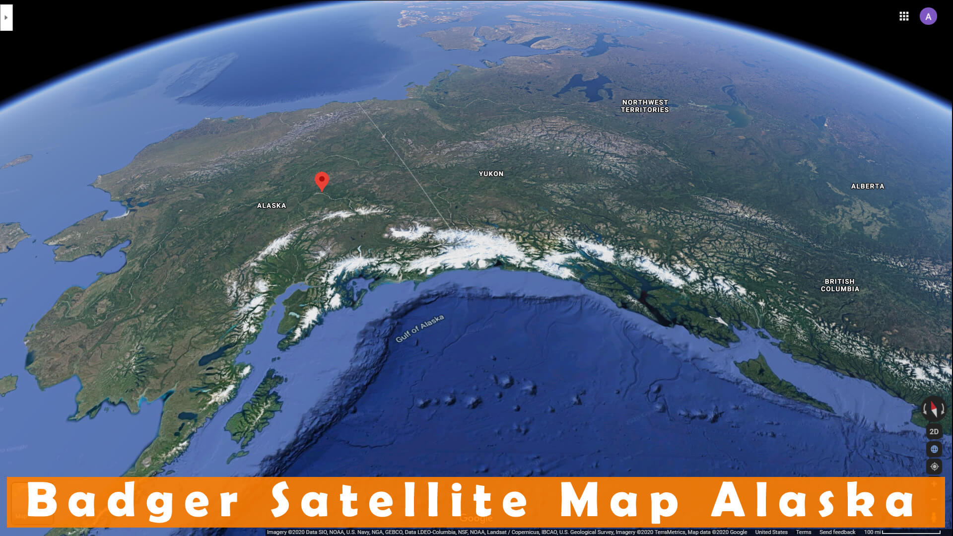 Badger Satellite Map Alaska